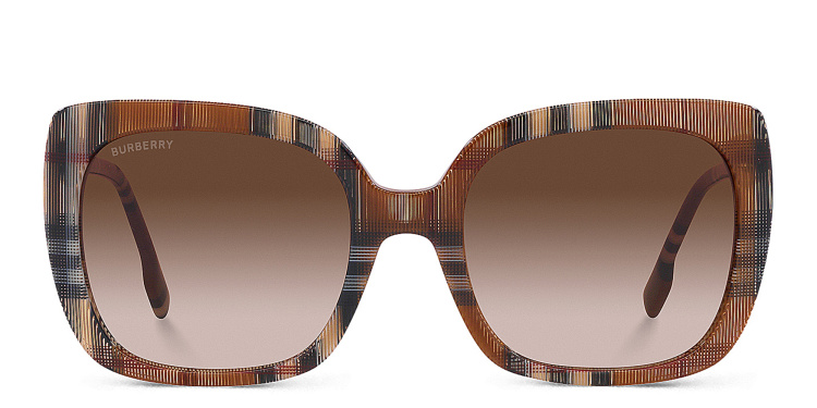 تسوق نظارات شمسية مربّعة بربري بلون بني أونلاين.