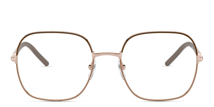 تسوق نظارة طبية مربعة برادا بلون بني أونلاين.