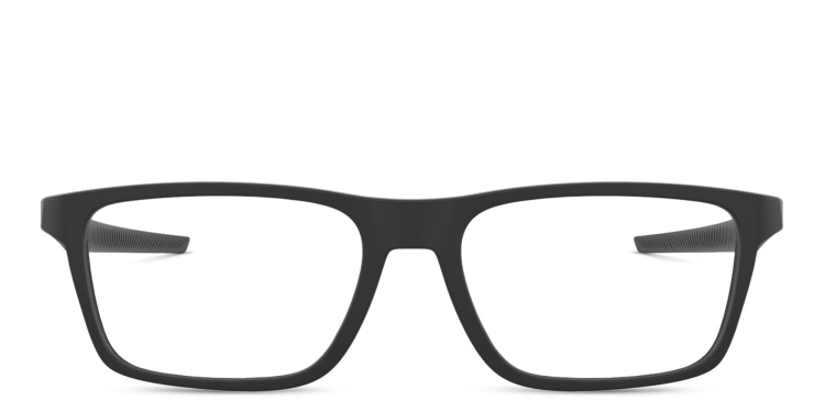Shop Oakley Port Bow Rectangle Eyeglasses in Black online.