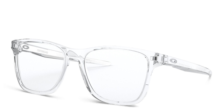 Shop Oakley Centerboard Wide Square Eyeglasses in Clear online.