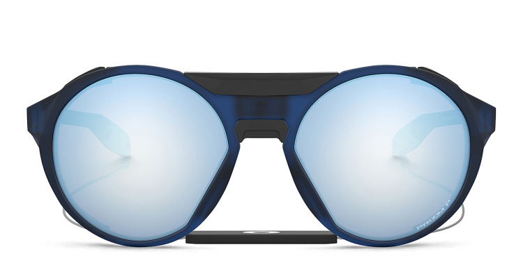 Shop Oakley Clifden Round Sunglasses in Blue online.