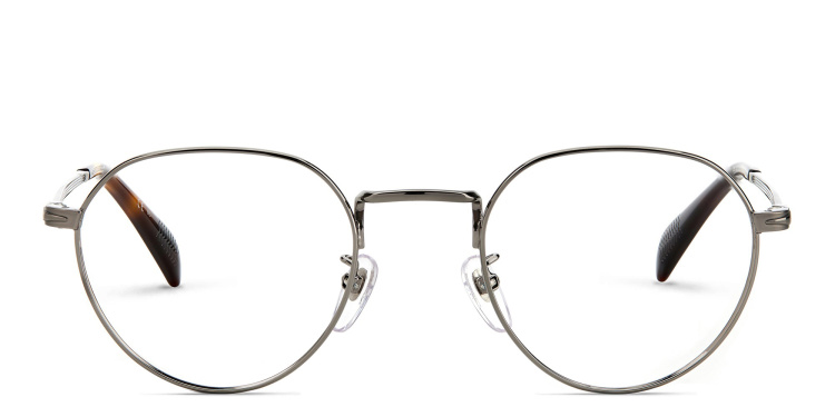 Shop DAVID BECKHAM Panthos Eyeglasses in Havana online.