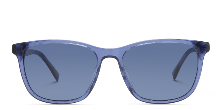 تسوق نظارة شمسية مربعة EYE'M بلون أزرق أونلاين.