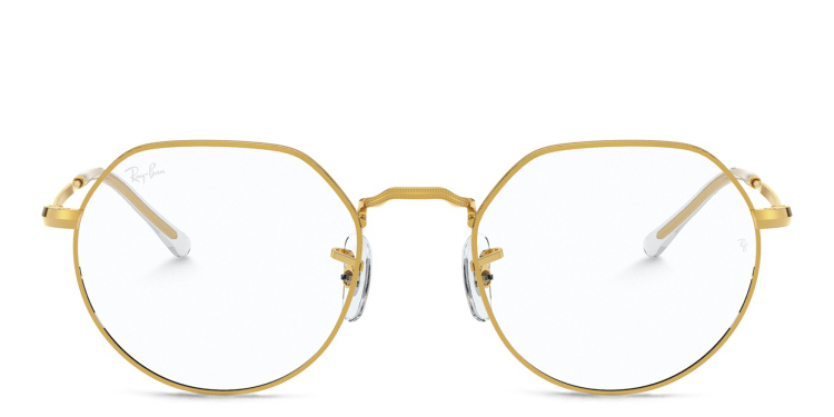 تسوق نظارة طبية "جاك" بإطار غير منتظم راي بان بلون ذهبي أونلاين.