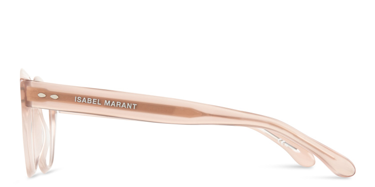 Shop ISABEL MARANT Round Eyeglasses in Nude online.