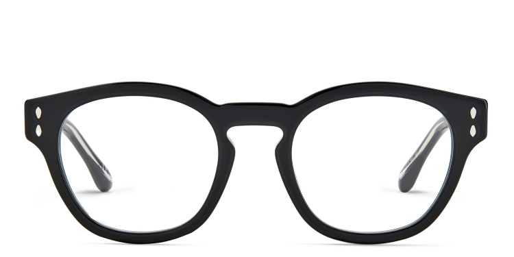 Shop ISABEL MARANT Round Eyeglasses in Black online.
