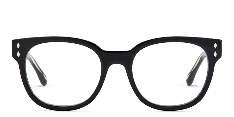 Shop ISABEL MARANT Round Eyeglasses in Black online.
