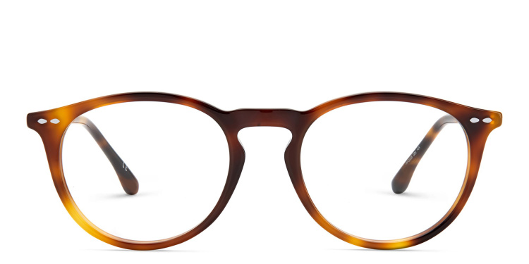 Shop ISABEL MARANT Round Eyeglasses in Havana online.