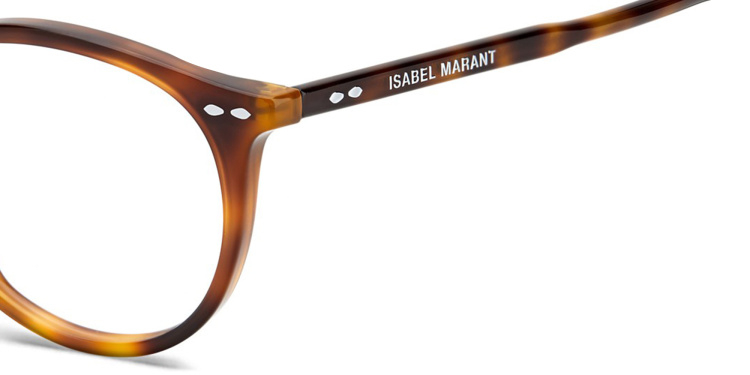 Shop ISABEL MARANT Round Eyeglasses in Havana online.