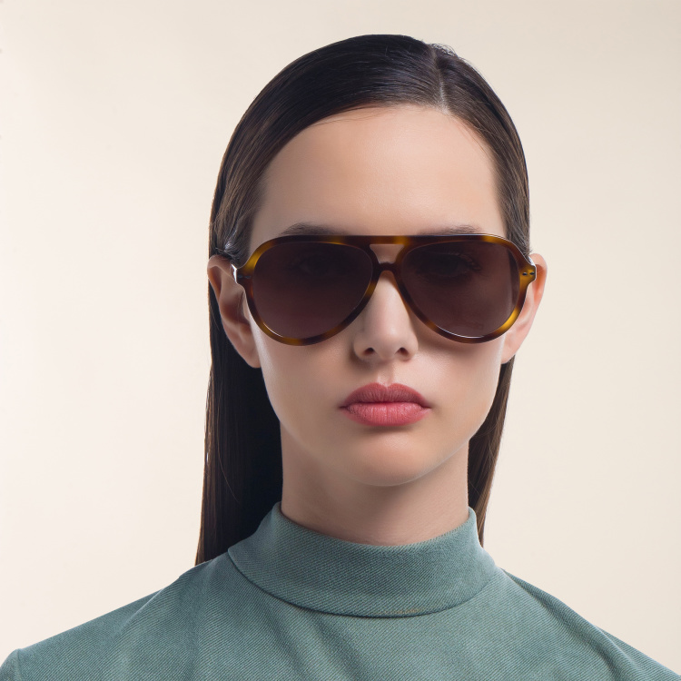 Shop ISABEL MARANT Pilot Sunglasses in Havana online.