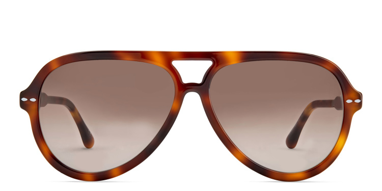 Shop ISABEL MARANT Pilot Sunglasses in Havana online.
