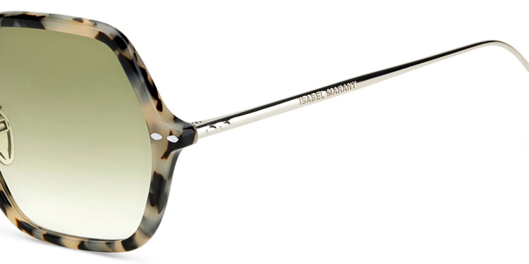 Shop ISABEL MARANT Irregular Sunglasses in Havana online.
