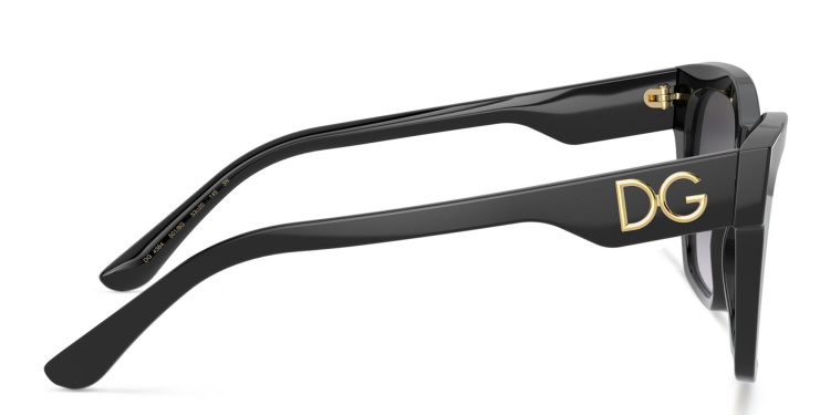 Shop Dolce & Gabbana Square Sunglasses in Black online.