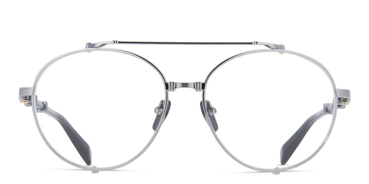 تسوق نظارة طبية "بريغايد II" بإطار دائري واسع للجنسين بالمان بلون فضي أونلاين.