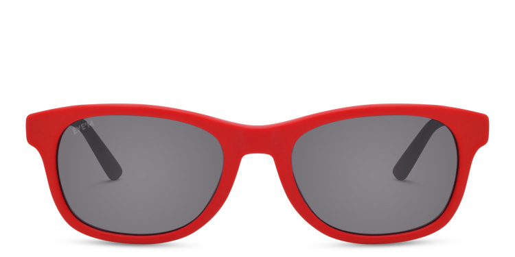 Shop EYE'M Kids Rectangle Sunglasses in Red online.