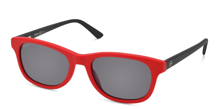 Shop EYE'M Kids Rectangle Sunglasses in Red online.