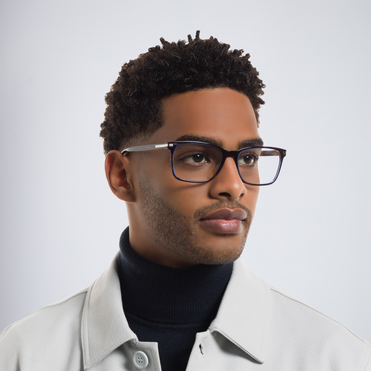 تسوق نظارة طبية مستطيلة كبيرة برادا بلون تورتويز أونلاين.