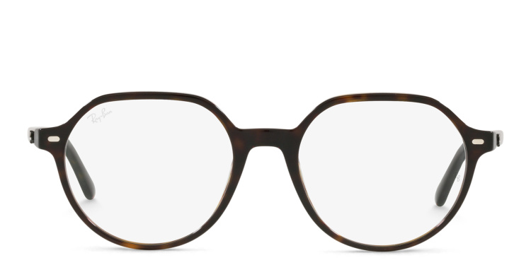 Shop Ray-Ban Thalia Unisex Square Eyeglasses in Havana online.