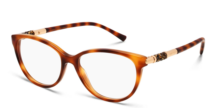 Shop JIMMY CHOO Cat Eye Eyeglasses in Havana online.