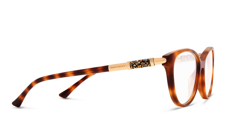 Shop JIMMY CHOO Cat Eye Eyeglasses in Havana online.