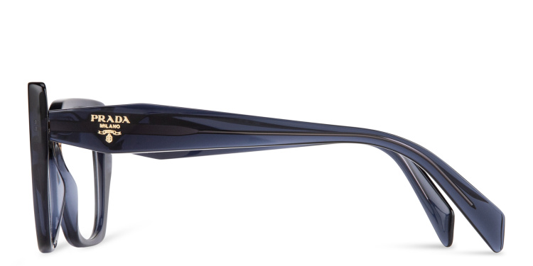 تسوق نظارة طبية بإطار غير منتظم برادا بلون أزرق أونلاين.