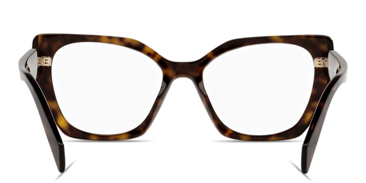 تسوق نظارات طبية غير منتظمة بتوقيع العلامة برادا بلون تورتويز أونلاين.