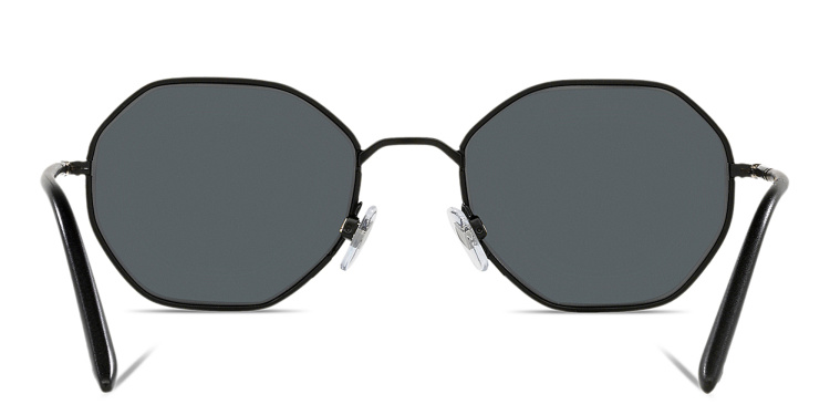 Shop GIORGIO ARMANI Irregular Sunglasses in Black online.