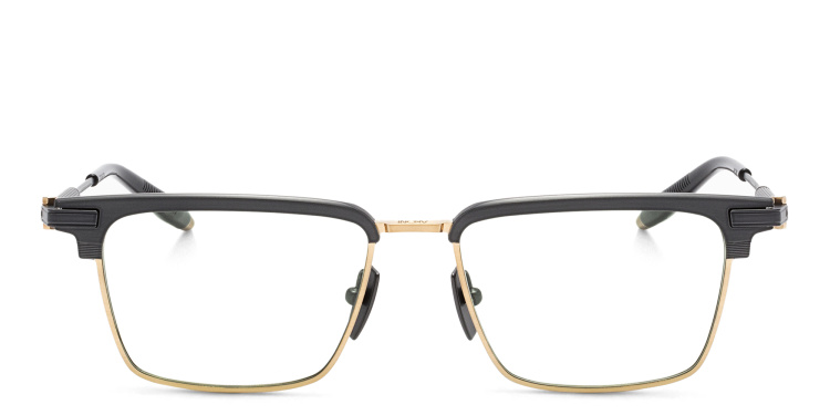 Shop AKONI Genesis Rectangle Eyeglasses in Black online.