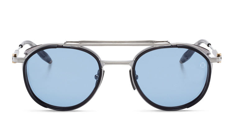 تسوق نظارة شمسية "سكاي مابر" بإطار دائري للجنسين آكوني بلون فضي أونلاين.