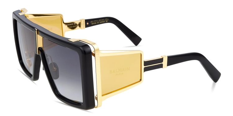 تسوق نظارات شمسية واندر بوي II بإطار مربّع كبير للجنسين بالمان بلون أسود أونلاين.