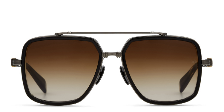 تسوق نظارة شمسية "أوفيسييه" بإطار مربع للجنسين بالمان بلون أسود أونلاين.