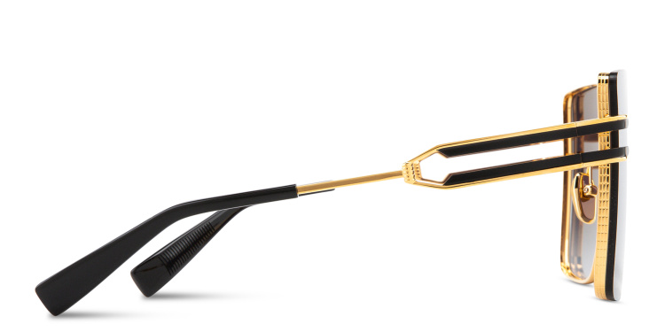 تسوق نظارات شمسية مربّعة كبيرة للجنسين بالمان بلون ذهبي أونلاين.