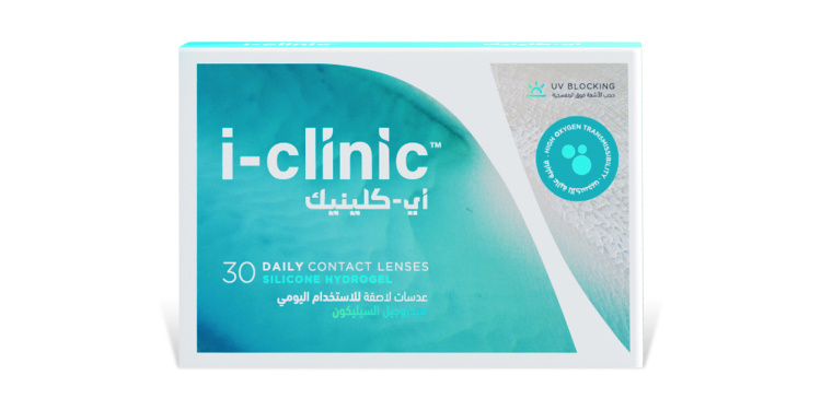 Shop i-clinic Daily Clear Contact Lenses - Pack of 30 in Clear online.