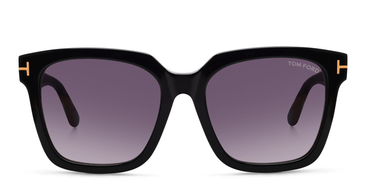 Shop TOM FORD Square Sunglasses in Black online.