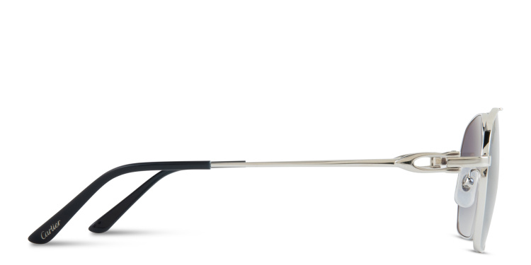 تسوق نظارات شمسية سينياتور سي دو كارتييه طراز بايلوت كارتييه بلون فضي أونلاين.