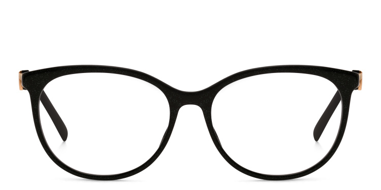 Shop JIMMY CHOO Cat Eye Eyeglasses in Black online.