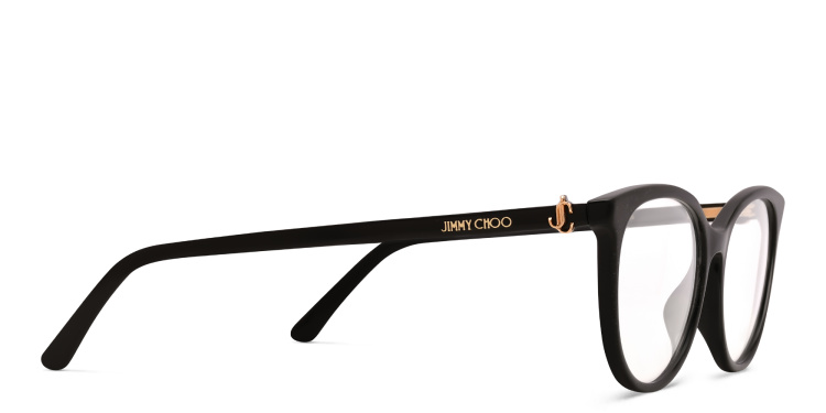 Shop JIMMY CHOO Cat Eye Eyeglasses in Black online.