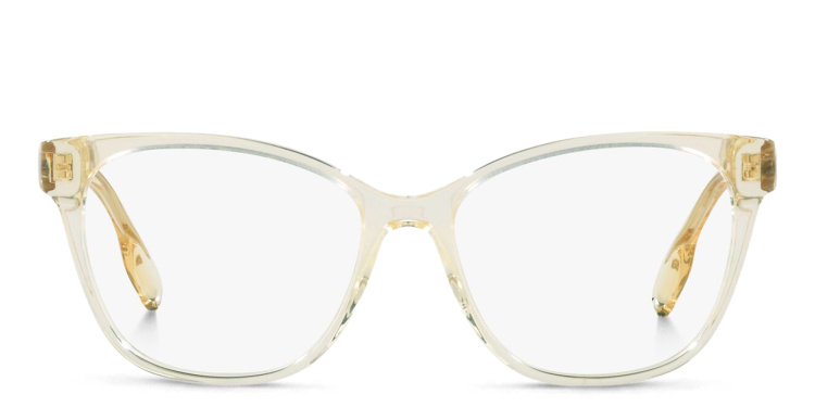 Shop BURBERRY Square Eyeglasses in Yellow online.