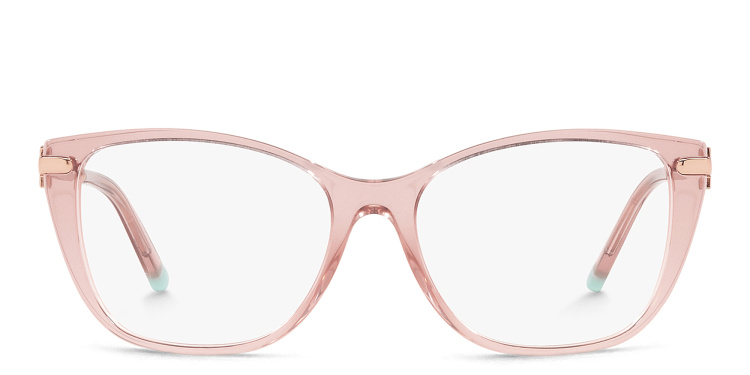Shop TIFFANY Butterfly Eyeglasses in Pink online.