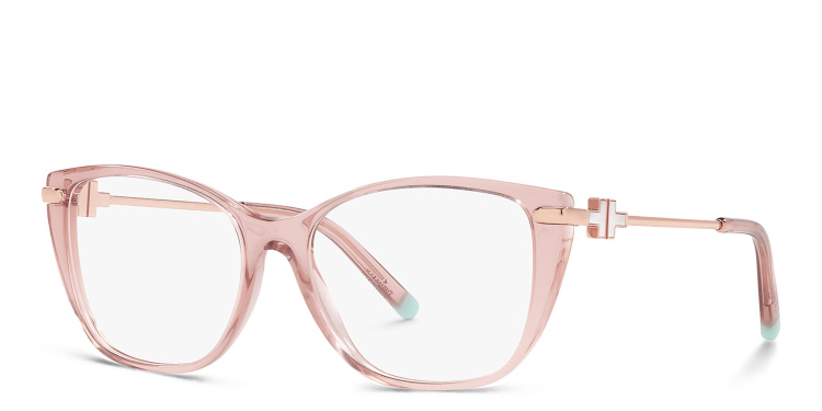 Shop TIFFANY Butterfly Eyeglasses in Pink online.