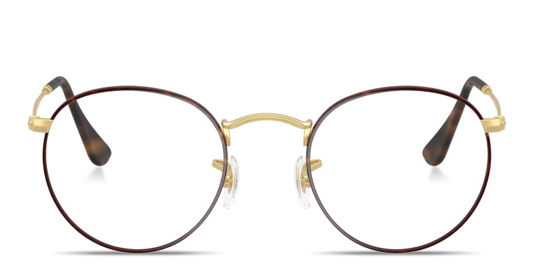 تسوق نظارات طبية أوبتيكس بإطار معدني دائري للجنسين راي بان بلون مموه أونلاين.