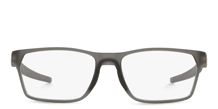 Shop Oakley Hex Jector Wide Rectangle Eyeglasses in Grey online.