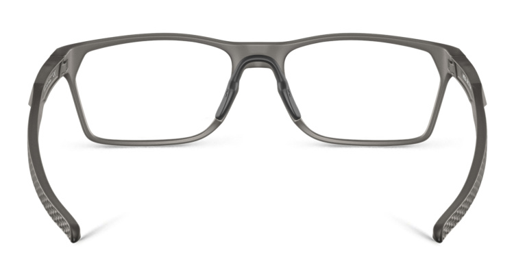 Shop Oakley Hex Jector Wide Rectangle Eyeglasses in Grey online.