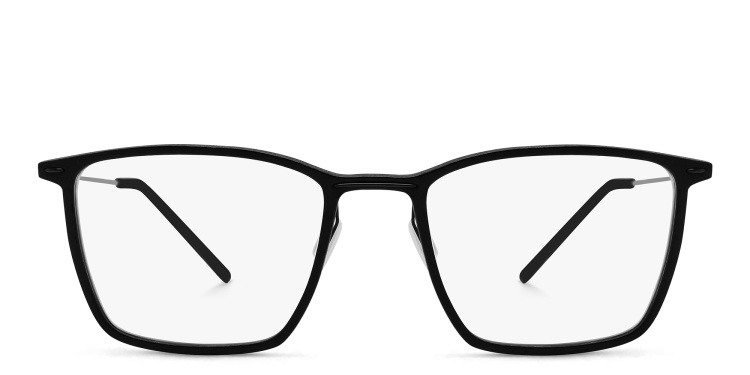 Shop MONOGRAM Square Eyeglasses in Black online.