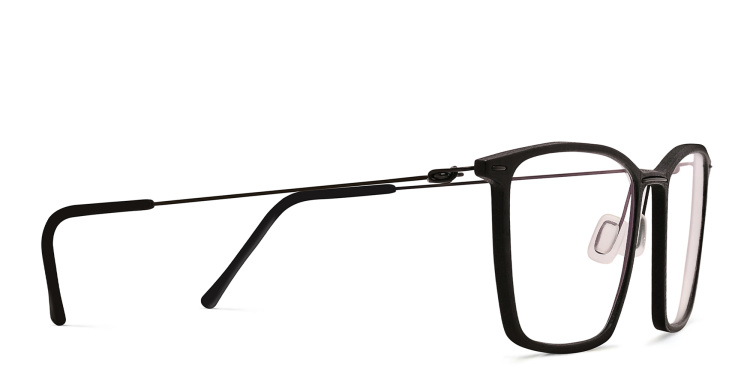 Shop MONOGRAM Square Eyeglasses in Black online.