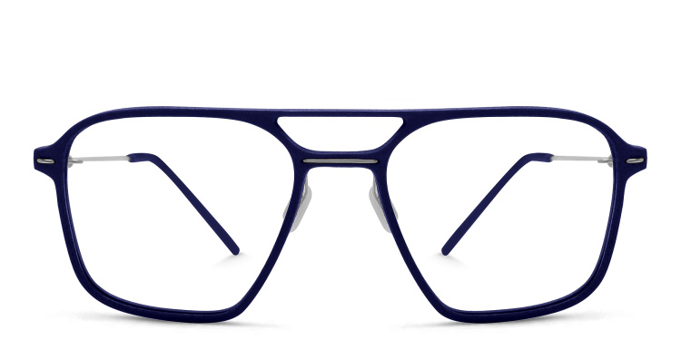 Shop MONOGRAM Square Eyeglasses in Blue online.