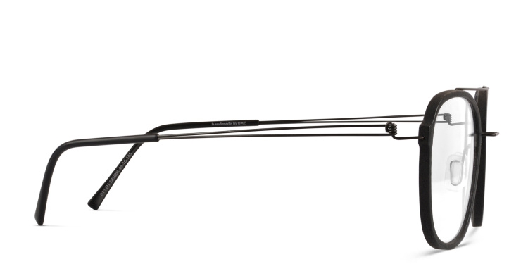 Shop MONOGRAM Unisex Square Eyeglasses in Black online.