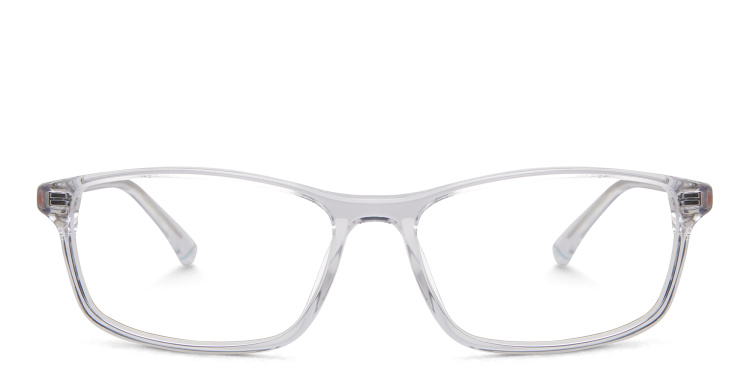 Shop EYE'M Rectangle Eyeglasses in Clear online.