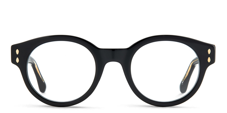 Shop ISABEL MARANT Round Eyeglasses in Black online.