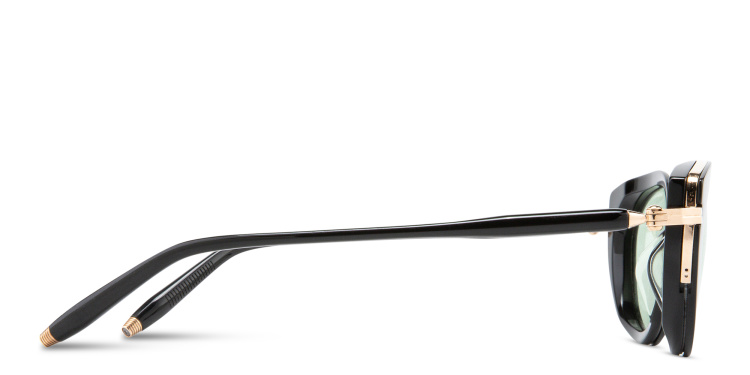 Shop AKONI Athena Cat Eye Eyeglasses in Black online.